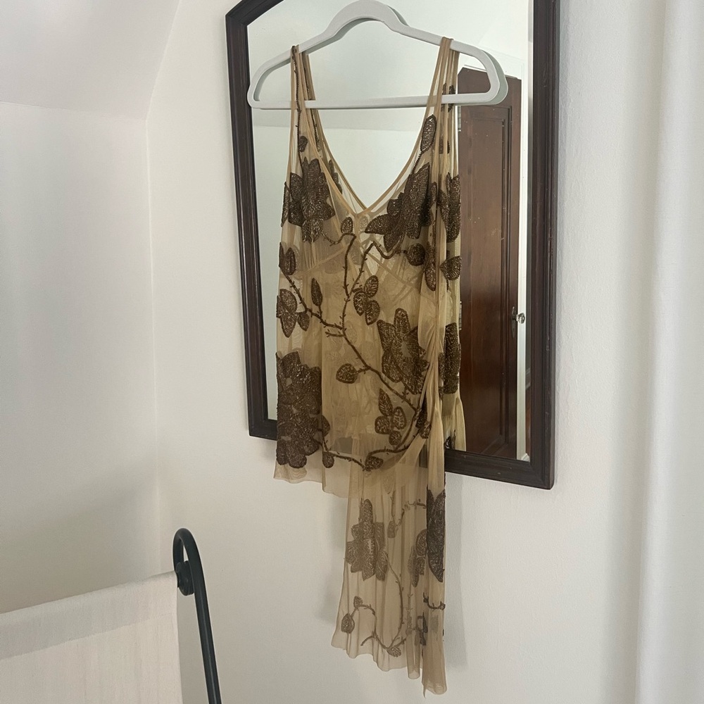 Till the End Vintage Beaded Top